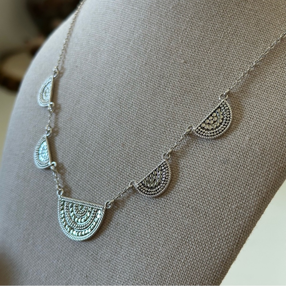 Anna Beck Half Circles Necklace in Silver - Picture 2 of 8